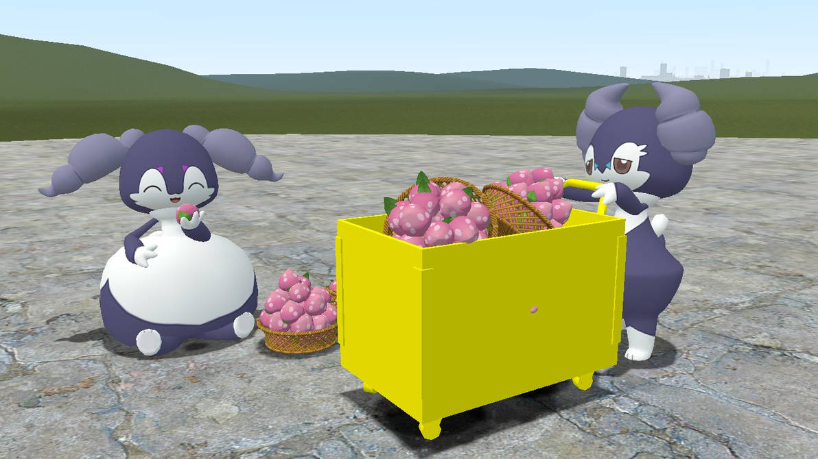 Indeedee Inflation Chubby Indeedee (Female) by MartinHamsterHero on DeviantArt