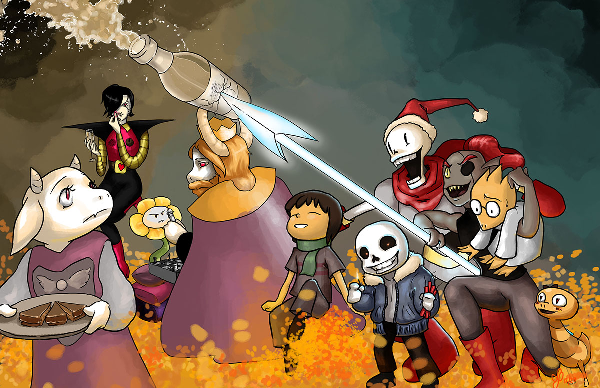 Undertale Goodluck Happy Undertale Holidays by L4dyKana on DeviantArt