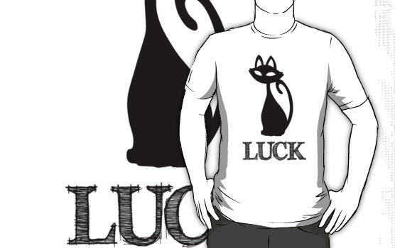 Black cat Luck design