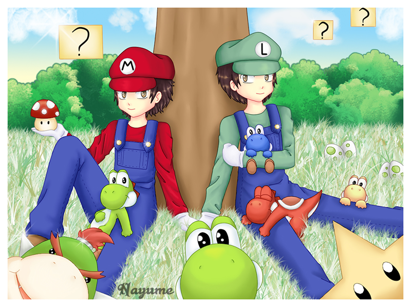 -- Mario and Luigi anime style -- by Nay-Hime on DeviantArt
