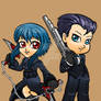 Clockers: Juuni and Zero Chibis