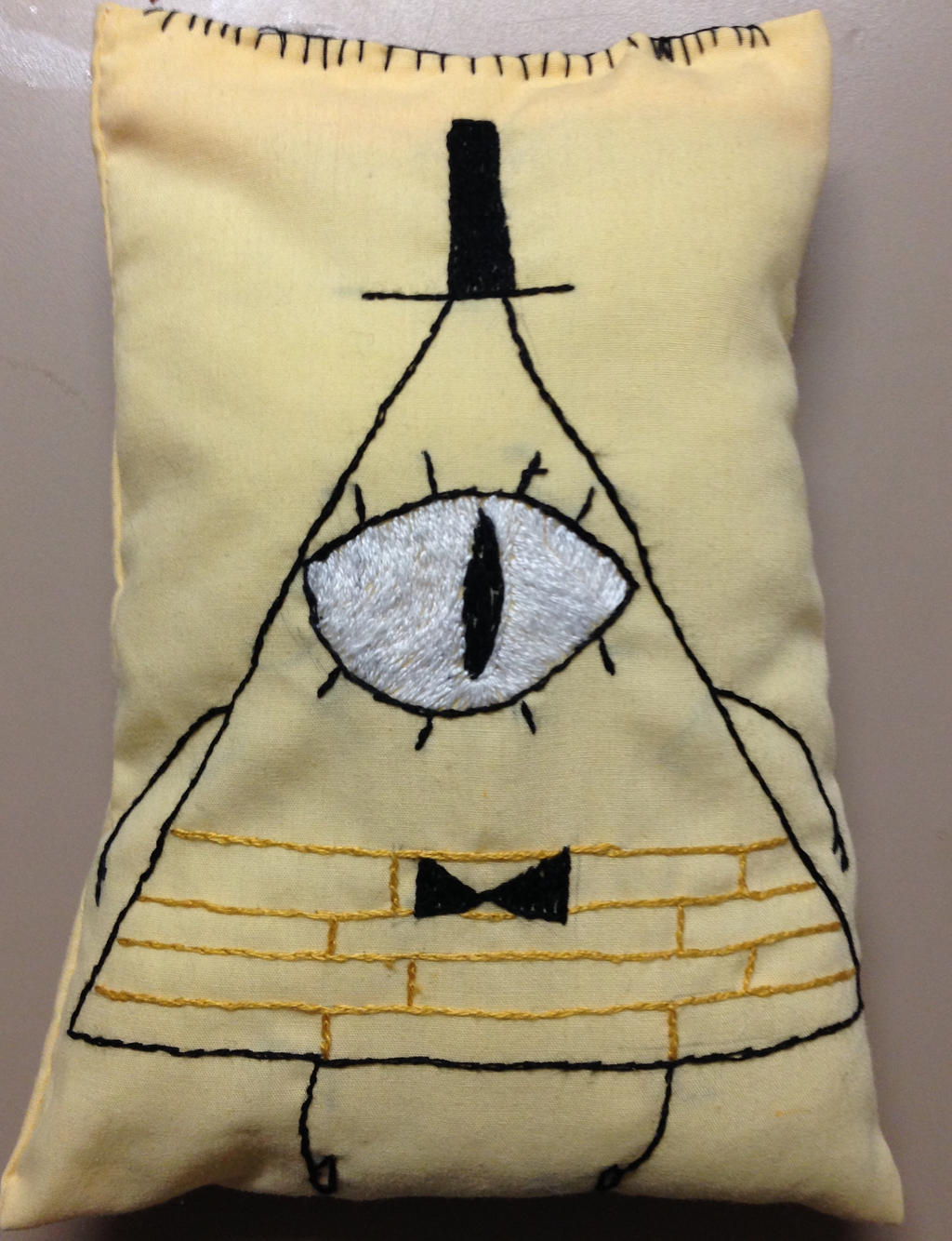 Bill Cipher Embroidered By Loushka On DeviantArt bill-cipher-embroidered-by-loushka-on-deviantart