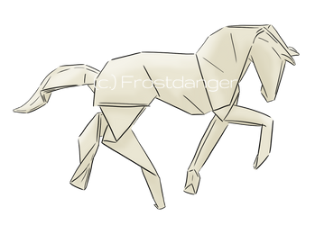 Origami horse