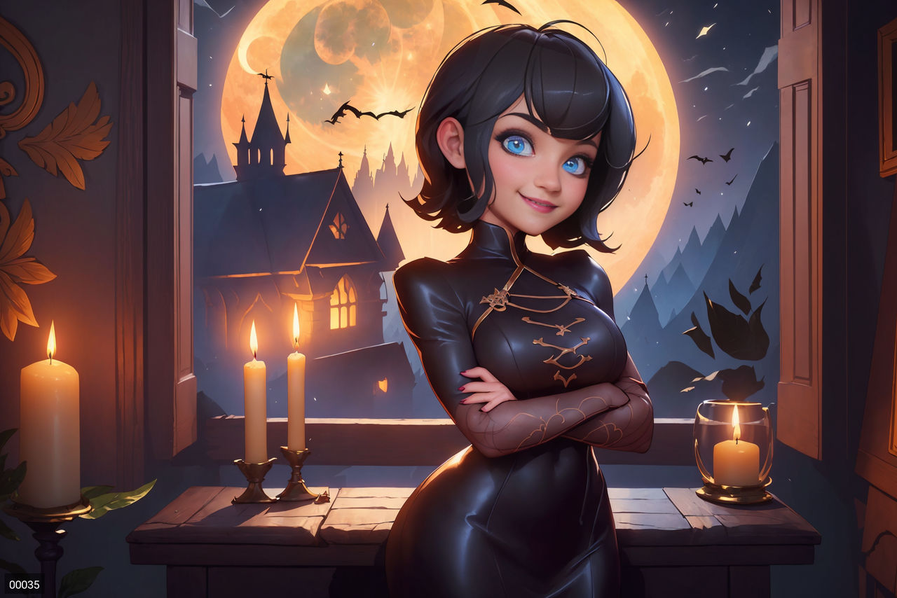 Mavis Dracula- ready for a party by ArtUsingAi on DeviantArt