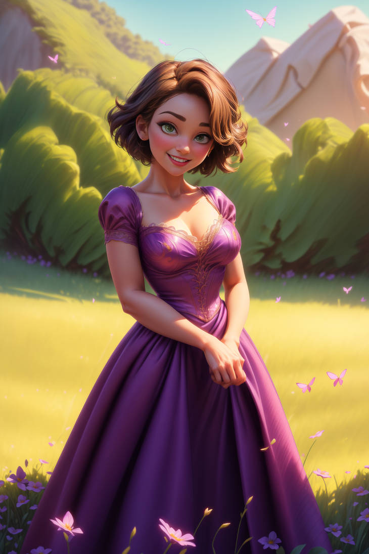 Rapunzel With Short Hair By ArtUsingAi On DeviantArt rapunzel-with-short-hair-by-artusingai-on-deviantart