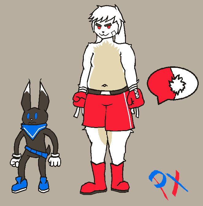 (Old Art)(OC) Boxer 'n' Shooter by neuroneuro on DeviantArt