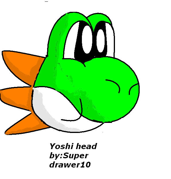 Yoshi Head By Superdrawer10 On DeviantArt