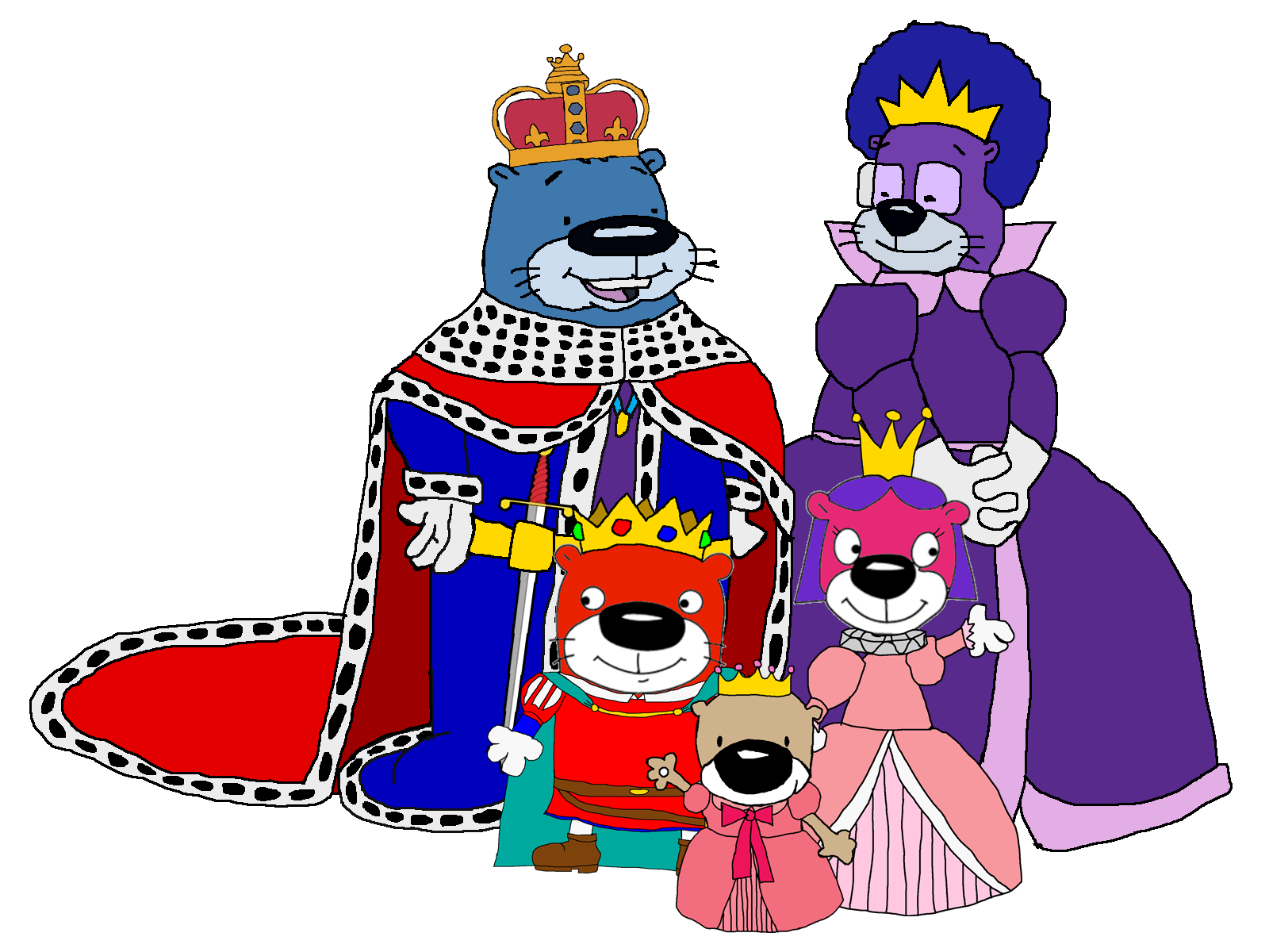 Pb And J Otter Royal Family By Kingleonlionheart On Deviantart
