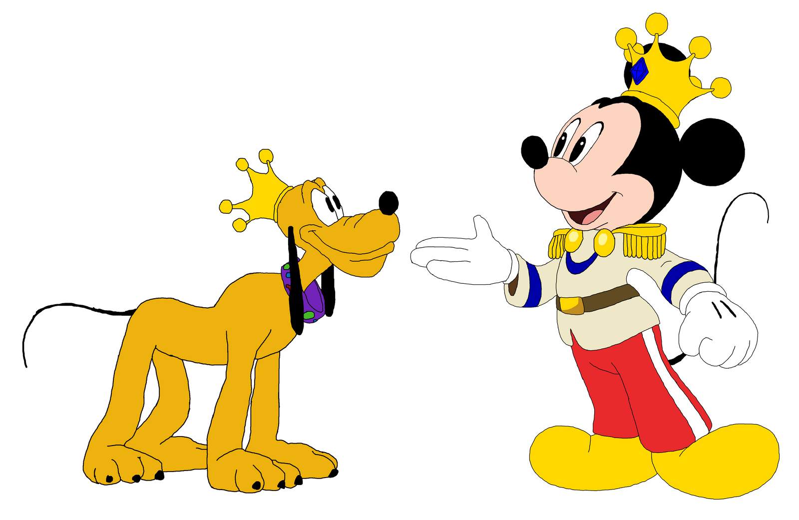 Prince Mickey and Prince Pluto - Minnie-rella by KingLeonLionheart on ...