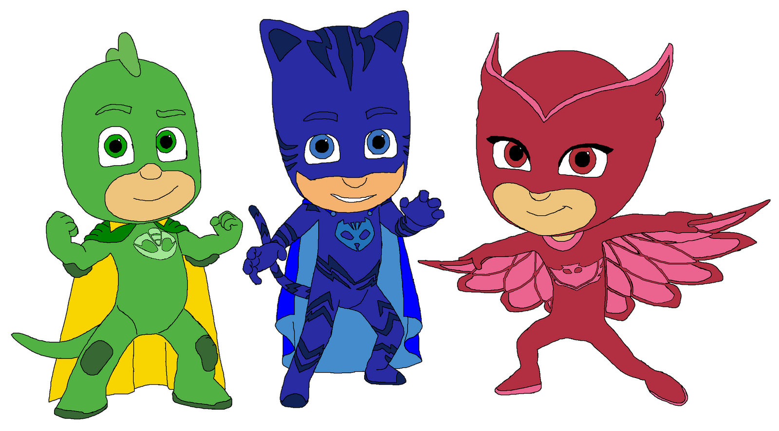 Uitstekers PJ Masks Catboy Owlette Gekko Mystery Solving Superheroes Pajama...