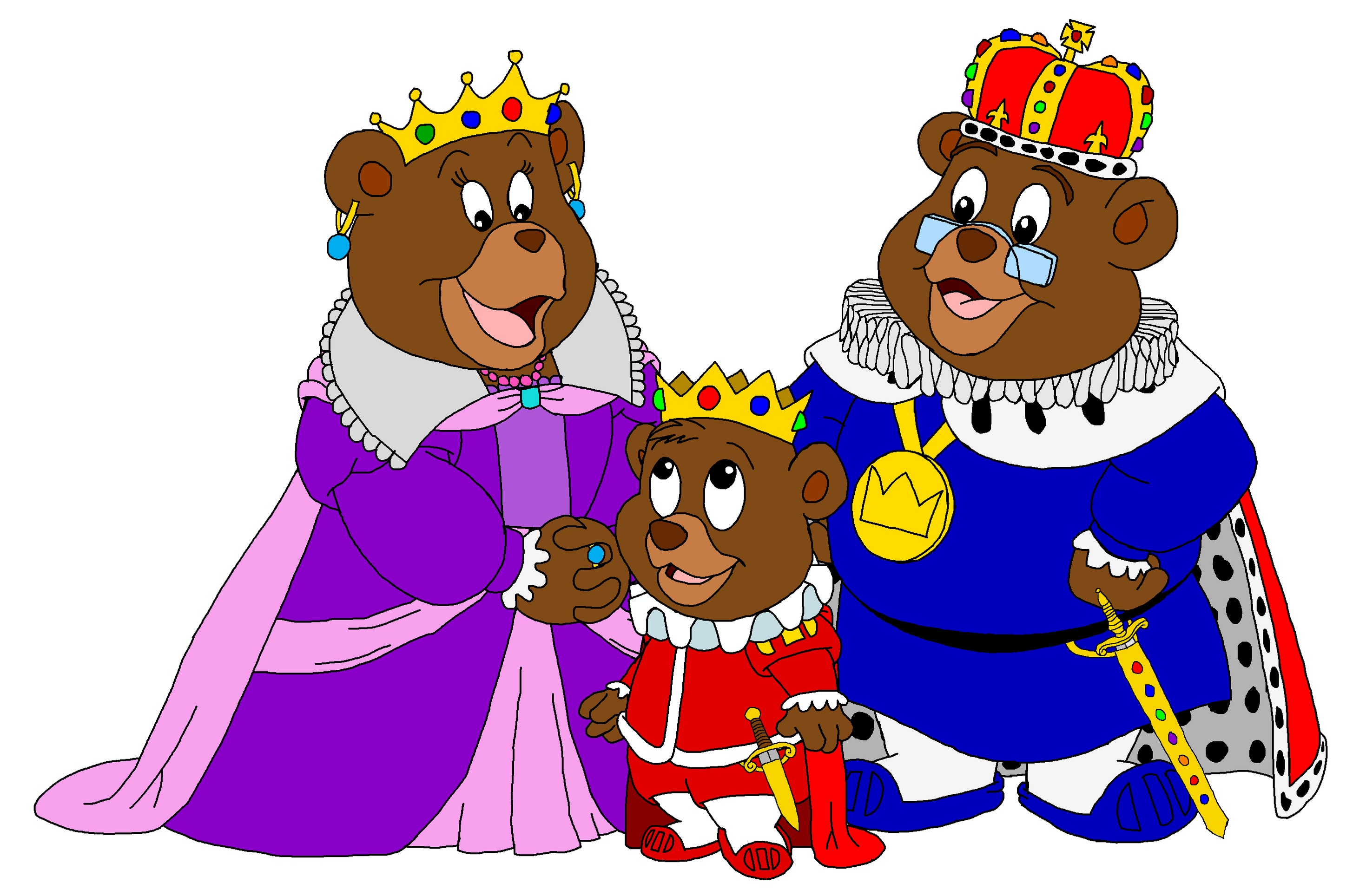 Three Royal Bears by KingLeonLionheart on DeviantArt