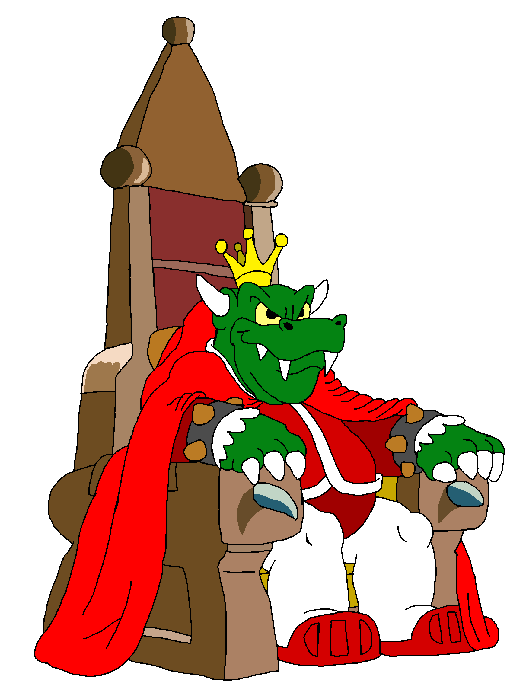 King Bowser - Throne by KingLeonLionheart on DeviantArt