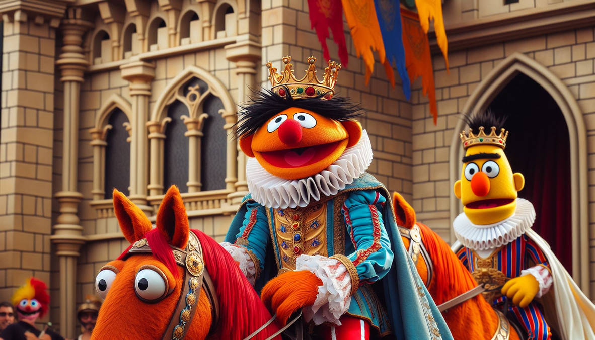 Wizard Elmo Prince Ernie and Prince Bert by KingLeonLionheart on DeviantArt