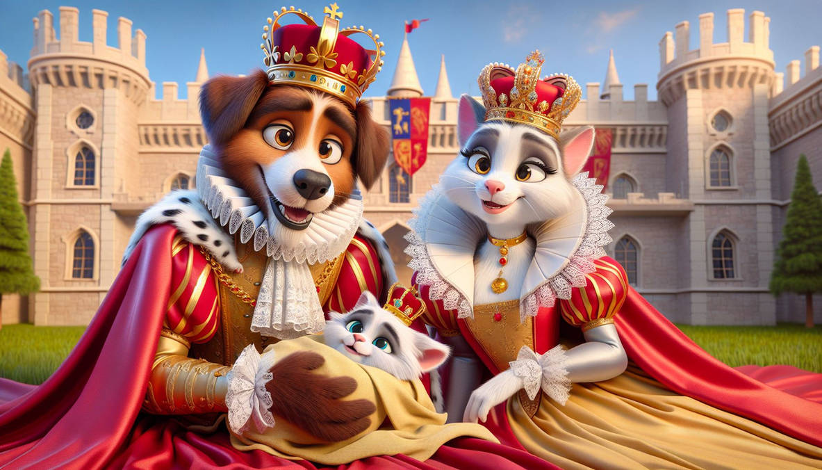 Hmf Dog Dog King and Cat Queen by KingLeonLionheart on DeviantArt