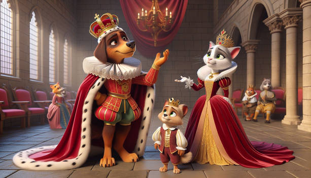 Dog King, Cat Queen, and their son