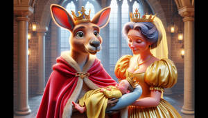 The Kangaroo King and his queen