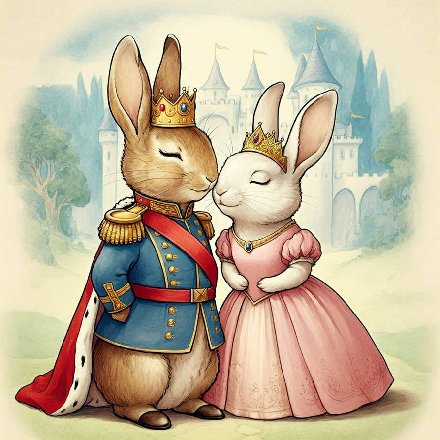 Prince Peter Rabbit and Princess Lily Bobtail by KingLeonLionheart on ...
