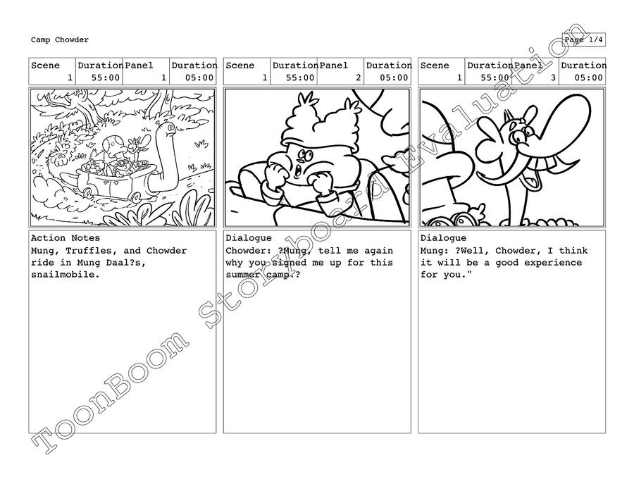 Chowder Storyboard