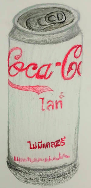 Coke Light can still life