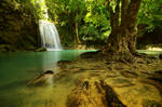 Erawan Waterfall by comsic