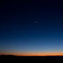 Dawn Glow Moon and Venus