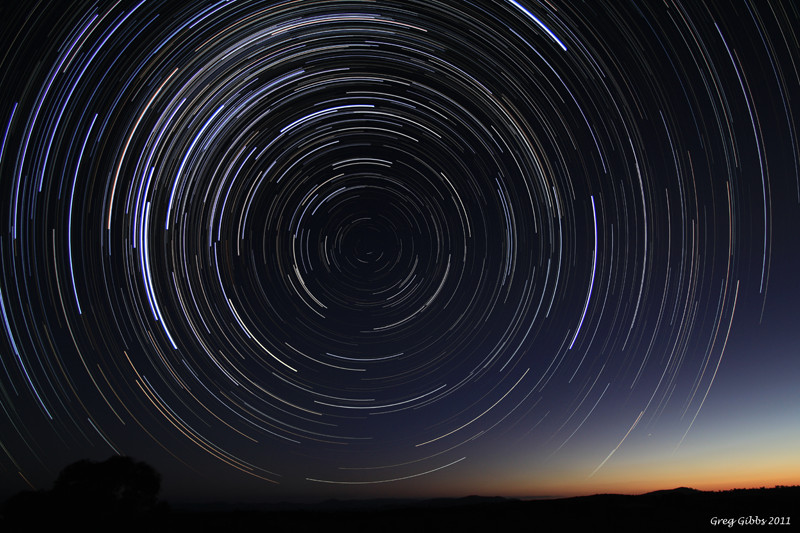 Star Trails At Dusk by CapturingTheNight