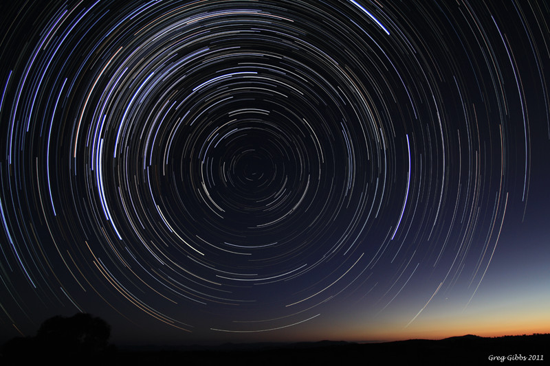 Star Trails At Dusk