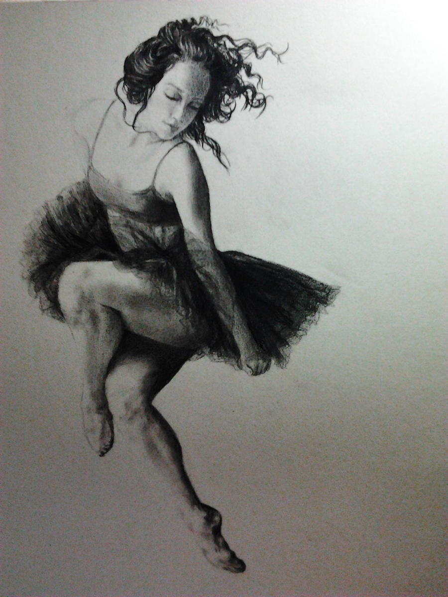 Charcoal Pencil Ballet Dance Drawing by msfangfang on DeviantArt