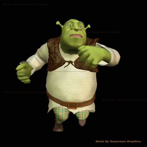 Shrek T pose | Sticker