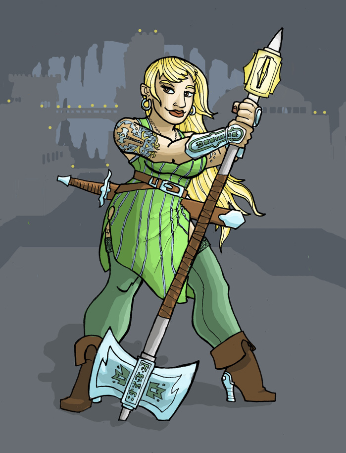 Female Dwarf: Axe Maiden