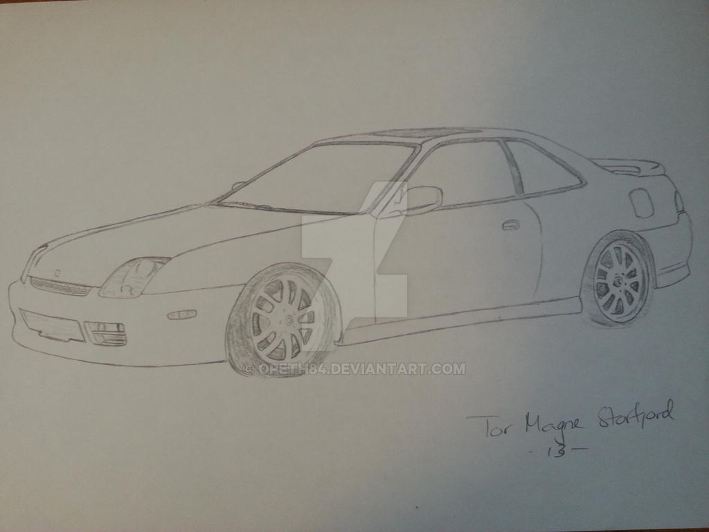 Honda Prelude Drawing By Opeth84 On Deviantart