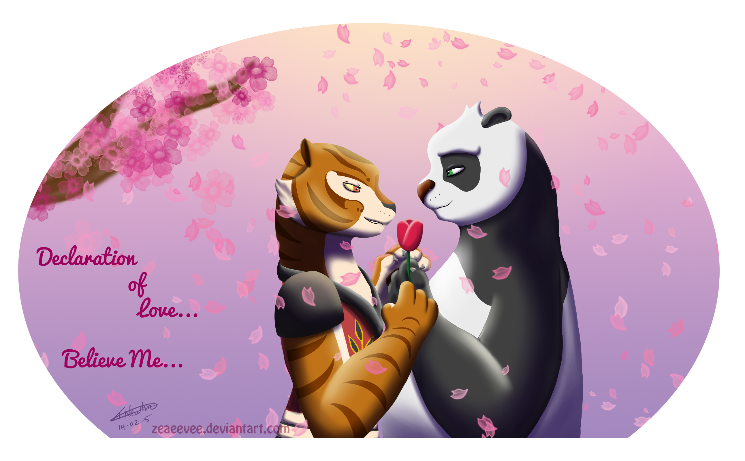 Po and Tigress - Valentine