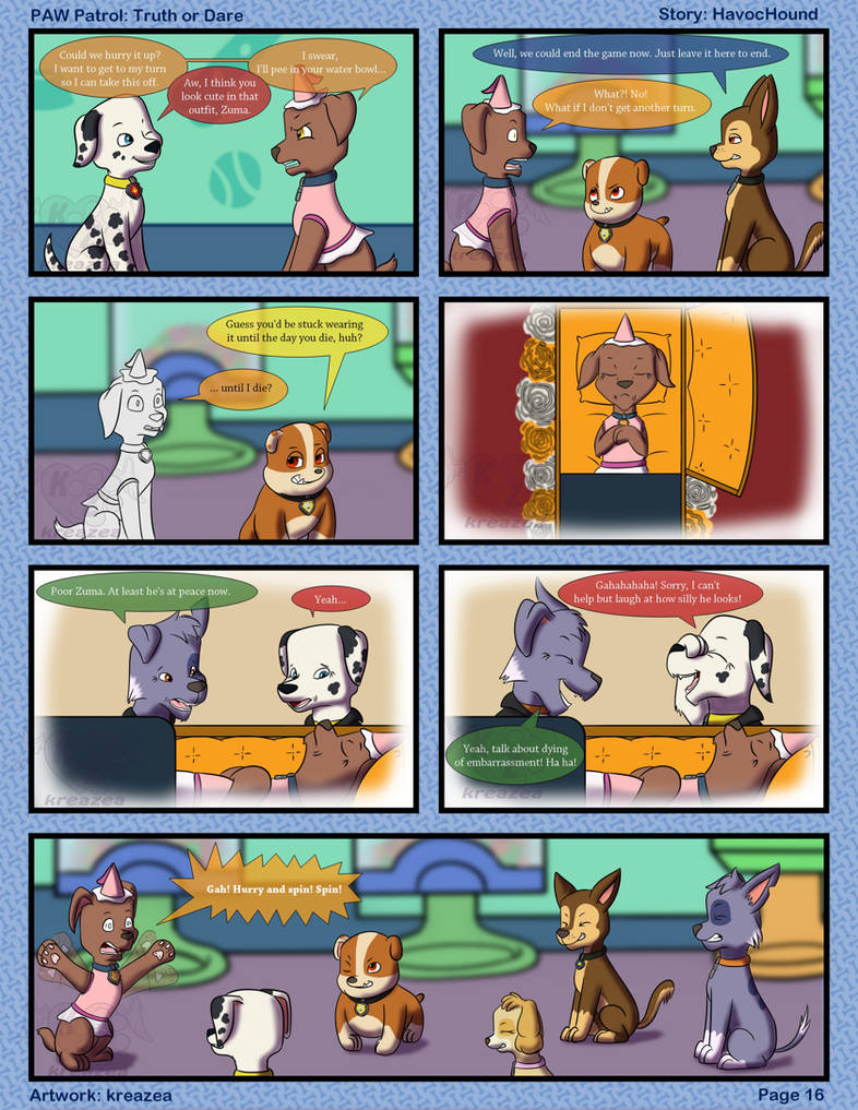 Paw Patrol Comic Truth or Dare Pg 16 by kreazea on DeviantArt