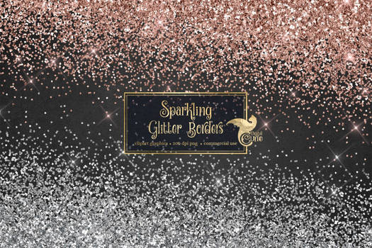 Sparkling Glitter Borders Clipart