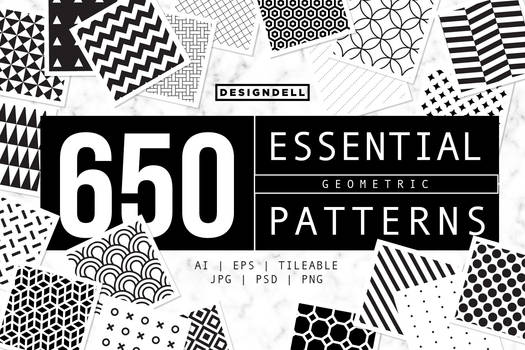 650 ESSENTIAL Vector Patterns