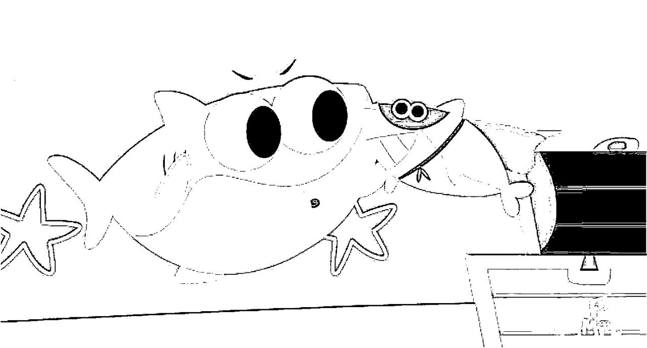 Finny The Shark Coloring Pages 1 by bluey2016 on DeviantArt