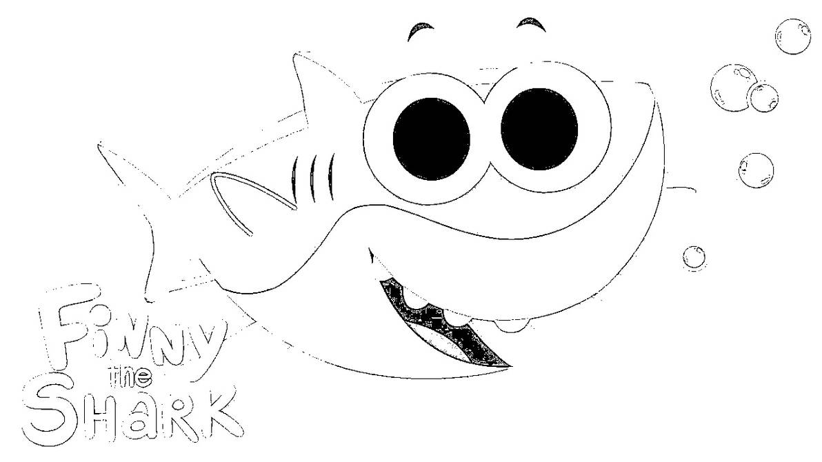 Finny The Shark Coloring Pages 2 by bluey2016 on DeviantArt