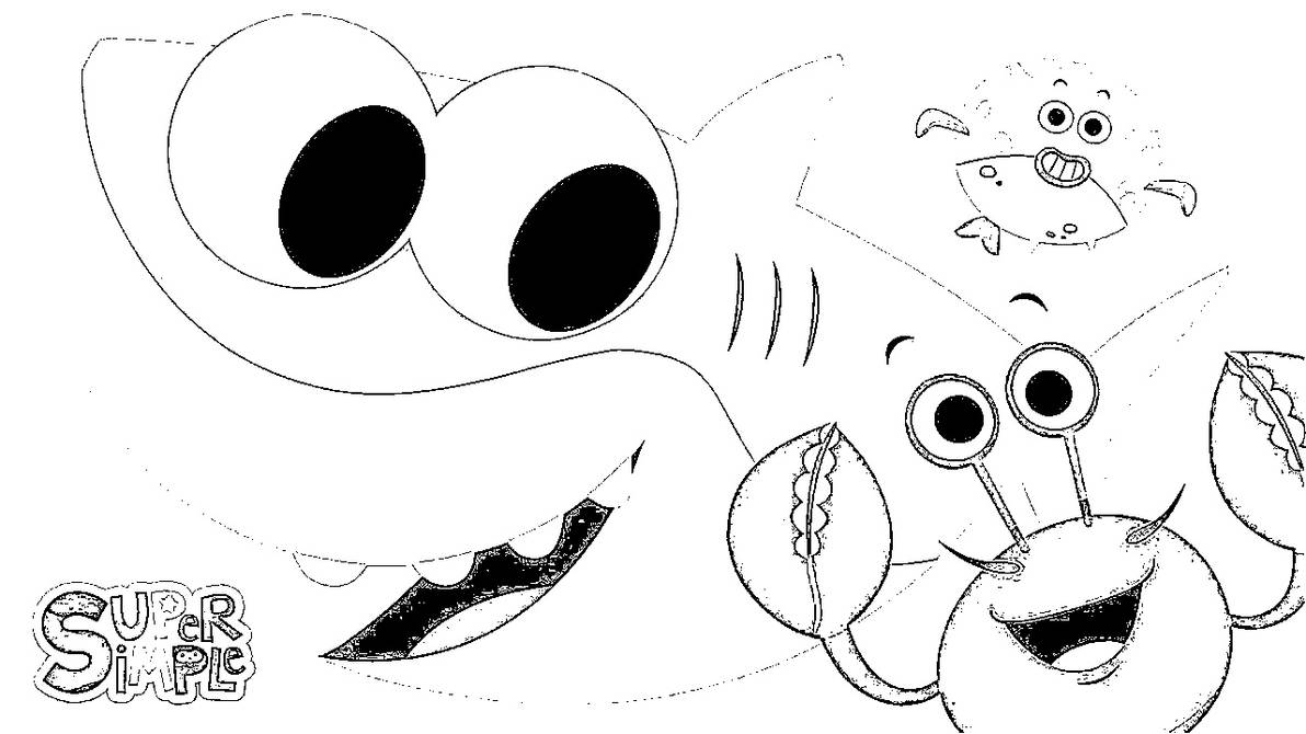 Finny The Shark Coloring Pages 3 by bluey2016 on DeviantArt