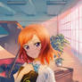 Maki in the music room