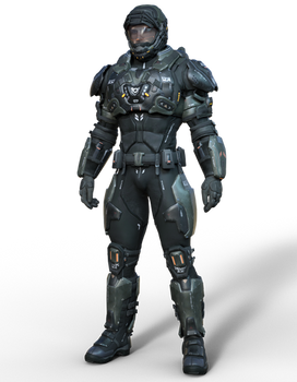 Star Citizen Armor updated  for Daz3D Freebie