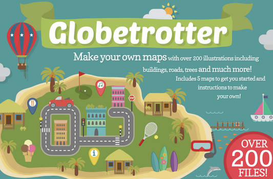 Globetrotter Map Illustrations