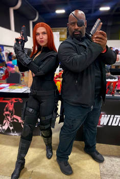 Black Widow and Nick Fury @ UltraCon 2023