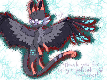 The fluffy winged gatto! :3