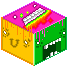 Pixel cube collab-Overdose