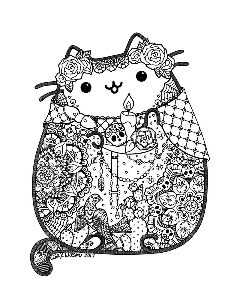 Раскраска милых котиков с одеждой