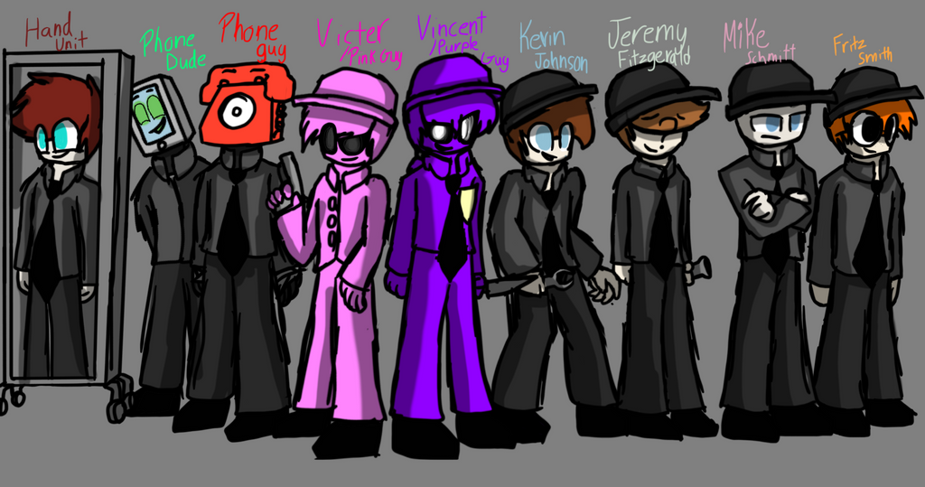 FNAF Security Guards by SpeedyCat1234 on DeviantArt.