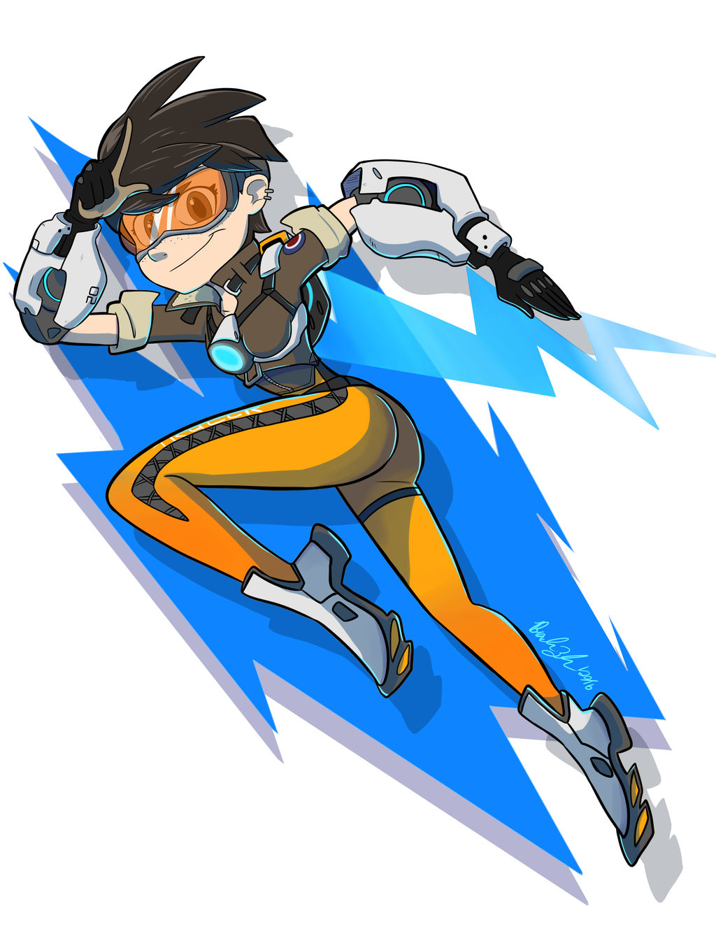 Tracer Deviantart Art Deviantart Overwatch Tracer