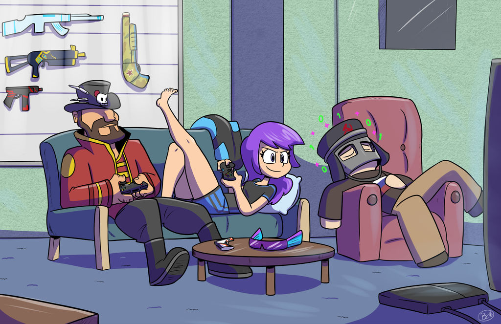 Commission: Gamer Pals