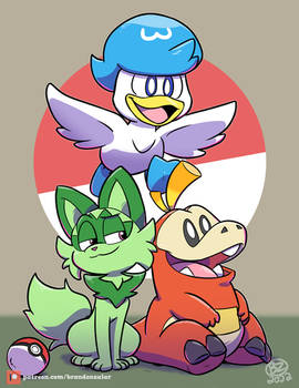 Pokemon Gen 9 Starters