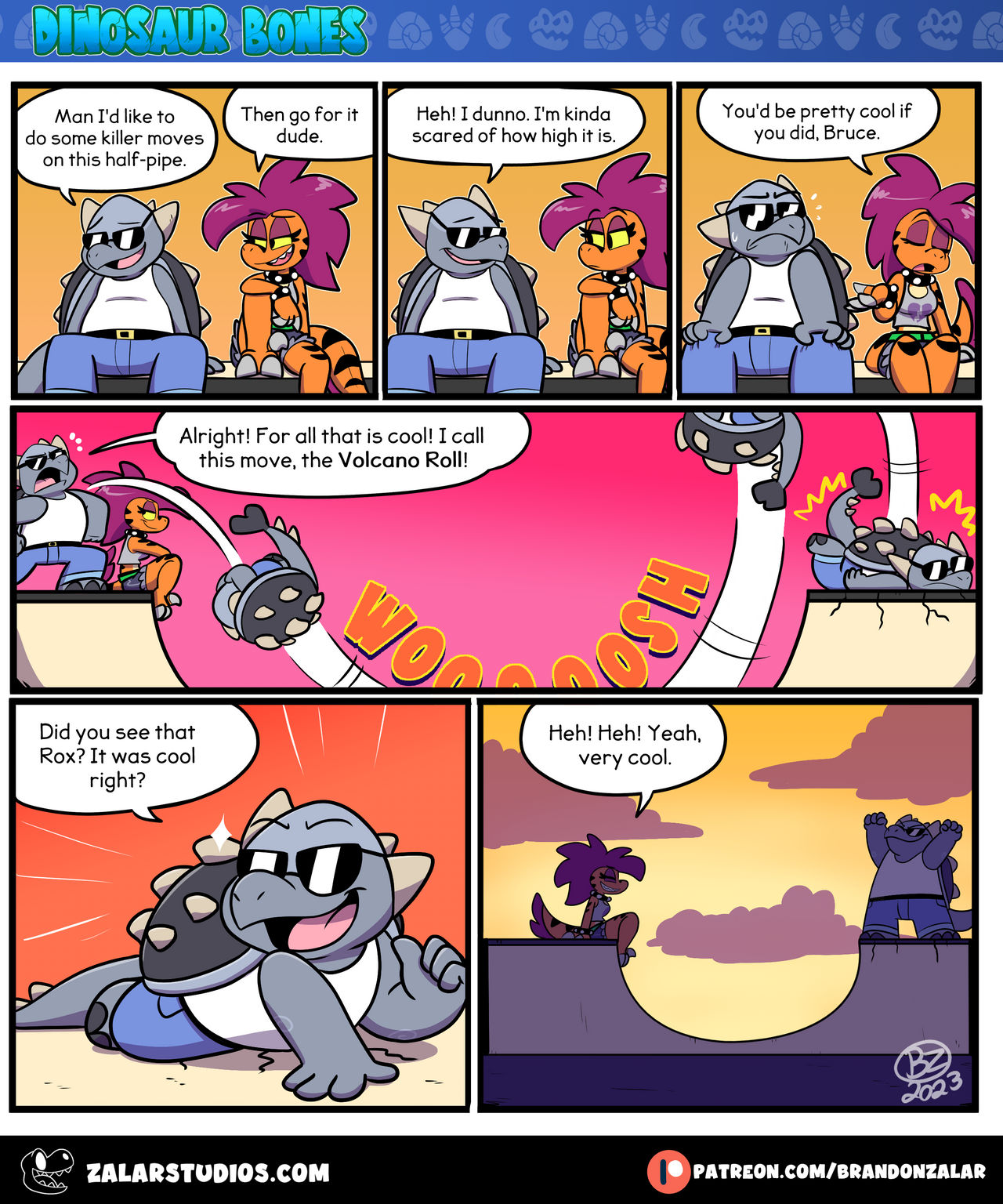 Dinosaur Bones: Half-Pipe